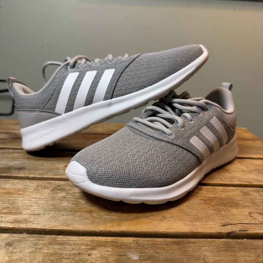 ADIDAS Women's QT Racer 2.0 Running Sneaker Shoes ~ Gray Size 9